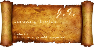 Jurovaty Izolda névjegykártya